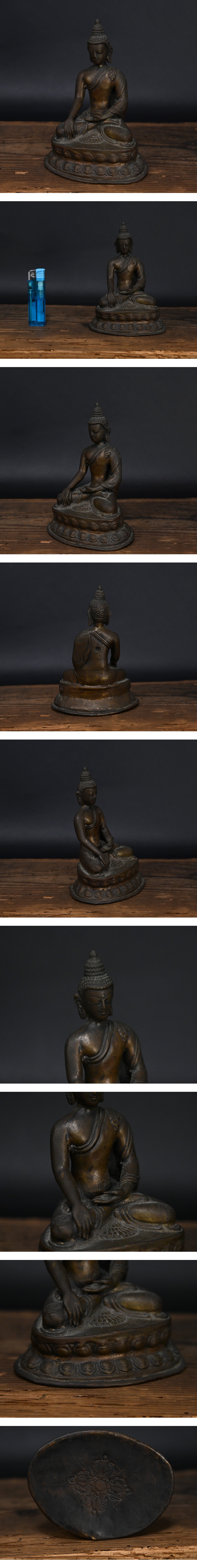 古銅 釈迦如来坐像 全体 詳細